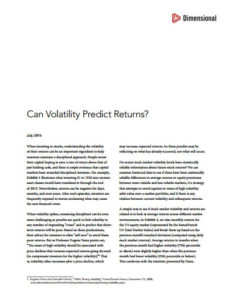 2016 07 DFA Issue Brief volatility